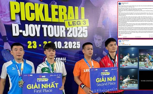 Lý Hoàng Nam viết tâm thư khi dược xử thắng chung kết pickleball, Trịnh Linh Giang lên status ẩn ý