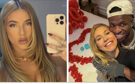 Sau El Clasico, Vinicius Junior công khai bạn gái bằng bức ảnh lãng mạn gây 'bão' mạng xã hội