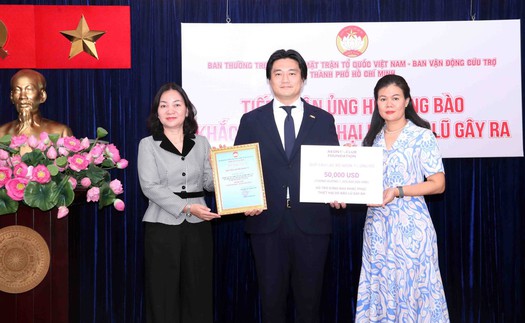 Thành phố Hồ Chí Minh tiếp nhận hơn 180 tỷ đồng ủng hộ đồng bào bị thiệt hại bởi thiên tai
