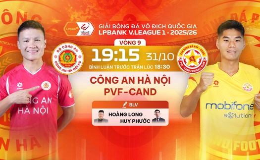 Link xem trực tiếp bóng đá CAHN vs PVF-CAND 19h15 hôm nay 31/10, V-League vòng 9