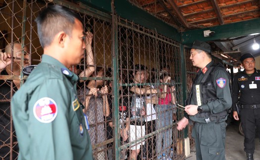 Điều tra, xác minh tổ chức tội phạm lừa đảo tại tỉnh Kampot, Vương quốc Campuchia