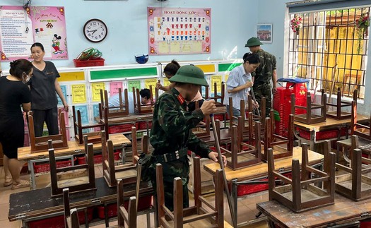 Huế huy động tổng lực các đơn vị đoàn thể hỗ trợ vệ sinh các trường học