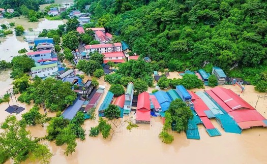 Bí thư Thành ủy Hà Nội gửi thư thăm hỏi và hỗ trợ 7 tỉnh phía Bắc 45 tỷ đồng khắc phục thiệt hại do bão số 10