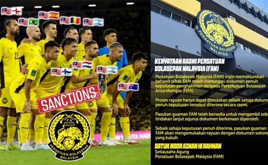 LĐBĐ Malaysia đưa thông báo chính thức về việc kháng cáo lên FIFA