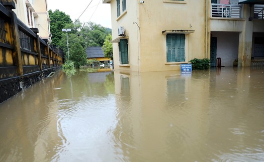 Mưa lớn gây ngập úng nhiều nơi ở Tuyên Quang