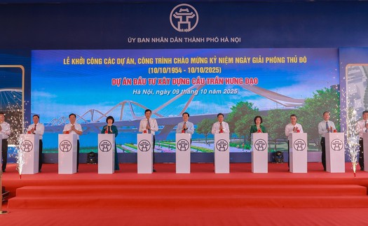 Hà Nội khởi công Dự án đầu tư xây dựng cầu Trần Hưng Đạo