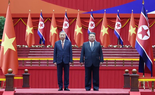 Lễ đón Tổng Bí thư Tô Lâm thăm cấp Nhà nước tới CHDCND Triều Tiên