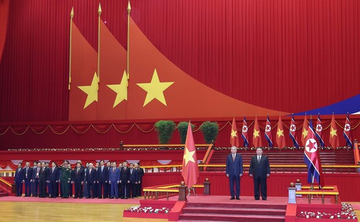 Hình ảnh Lễ đón Tổng Bí thư Tô Lâm thăm cấp Nhà nước tới CHDCND Triều Tiên