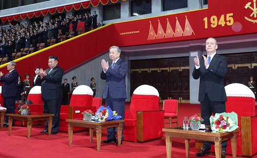 Tổng Bí thư Tô Lâm dự chương trình nghệ thuật Kỷ niệm 80 năm thành lập Đảng Lao động Triều Tiên