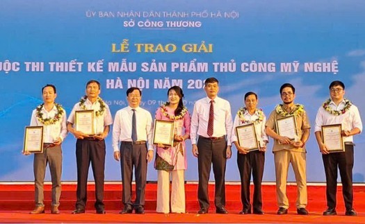 Trao 90 giải Thiết kế mẫu sản phẩm thủ công mỹ nghệ Hà Nội 2025