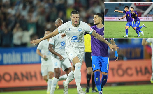 Hậu vệ tuyển thủ quốc gia lập siêu phẩm, Hà Nội thoát thua ở Thiên Trường