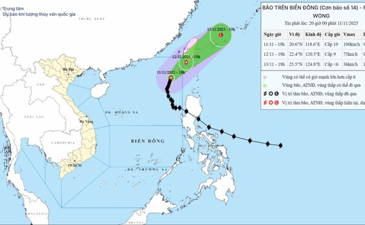 Bão số 14 giảm cường độ