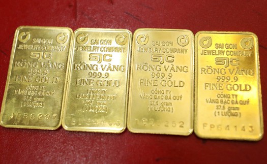 Giá vàng miếng sáng 15/11 giảm 2,2 triệu đồng/lượng