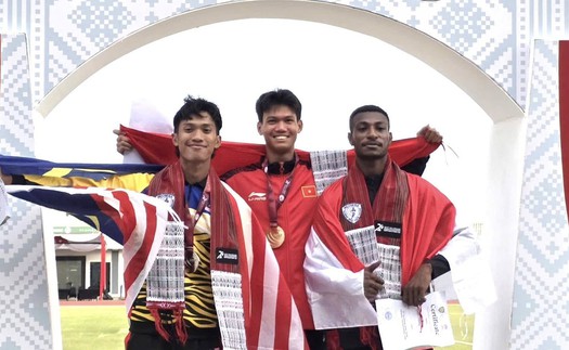 Việt Nam dẫn đầu bảng xếp hạng huy chương ở giải Đông Nam Á, đứng trên Indonesia và bỏ xa Thái Lan 