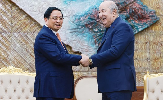 Thủ tướng Phạm Minh Chính hội kiến Tổng thống Algeria