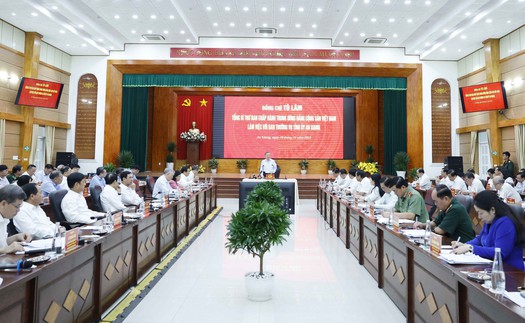 Tổng Bí thư Tô Lâm: An Giang sẽ tạo bứt phá mới, vươn lên khẳng định vị thế là một cực phát triển năng động