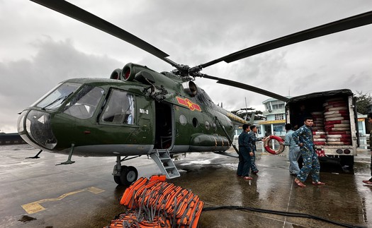 Trung đoàn Không quân 930 bay cứu hộ, cứu nạn tại các tỉnh Nam Trung Bộ