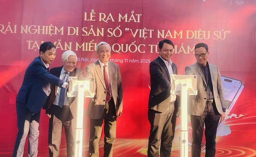 Ra mắt sản phẩm “Trải nghiệm di sản số Việt Nam diệu sử” ở Văn Miếu - Quốc Tử Giám