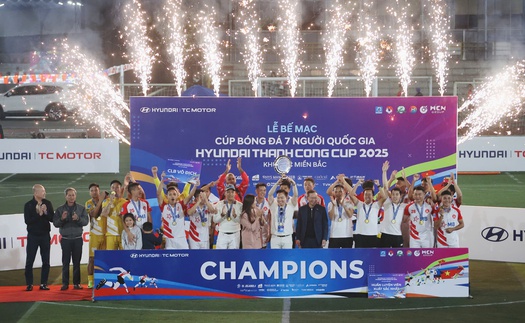 Xác định nhà vô địch Cúp bóng đá 7 người Quốc gia 2025 khu vực miền Bắc