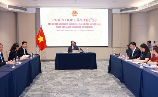 Thủ tướng Phạm Minh Chính chủ trì Phiên họp thứ 23, Ban Chỉ đạo phòng chống khai thác IUU