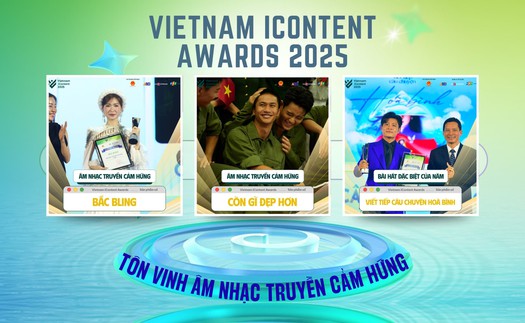Vietnam iContent Awards 2025: Tôn vinh âm nhạc truyền cảm hứng