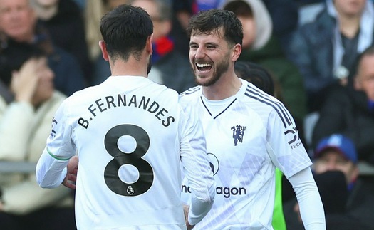 Zirkzee, Mason Mount nổ súng, MU ngược dòng cảm xúc trên sân Crystal Palace