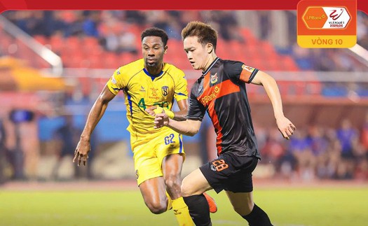 Đội bóng của Hoàng Đức bay cao với chiến thắng thứ 7 ở V-League