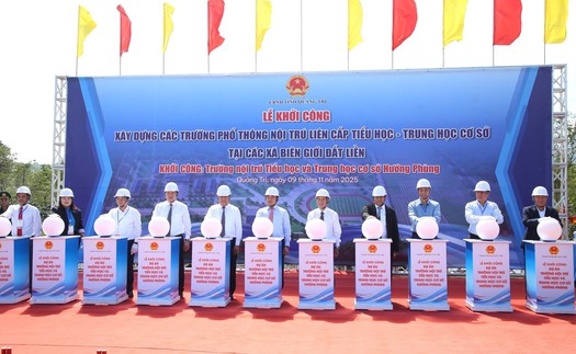Quảng Trị khởi công xây trường nội trú 360 tỉ đồng ở khu vực biên giới