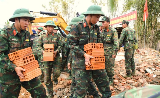 Thần tốc xây dựng, sửa chữa nhà ở cho người dân bị thiệt hại do mưa lũ