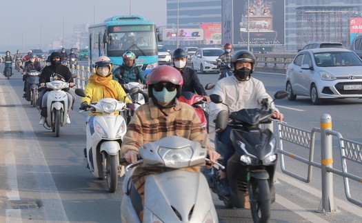 Hà Nội và các tỉnh lân cận có chỉ số ô nhiễm không khí ở mức rất kém