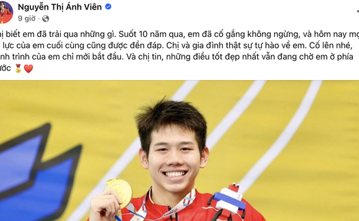 Tâm sự xúc động của Ánh Viên gửi tới em trai Quang Thuấn sau tấm HCV SEA Games 2025