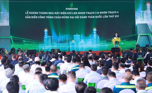 Thủ tướng Phạm Minh Chính: Dự án Nhiệt điện Nhơn Trạch 3 và 4 thể hiện tinh thần, bản lĩnh, trí tuệ, tầm vóc Việt Nam