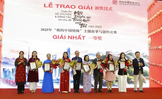 100 tác phẩm được vinh danh tại cuộc thi 'Mối duyên với Trung Quốc của tôi'
