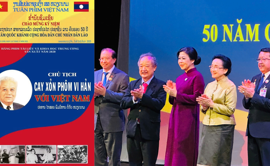 Phim tài liệu về Chủ tịch Kaysone Phomvihane khai mạc "Tuần phim Việt Nam tại Lào"