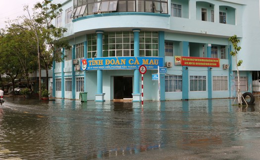 Đề phòng nguy cơ ngập do triều cường ở vùng trũng thấp ven biển Đông Nam Bộ