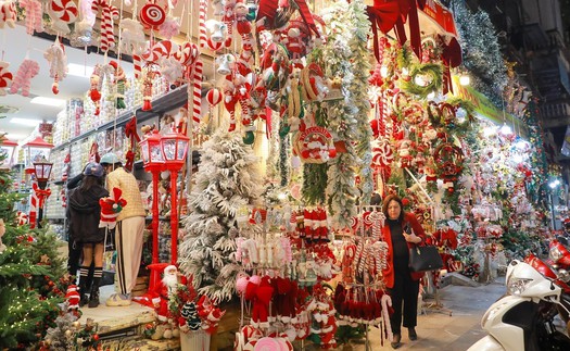 Thị trường Noel 2025: Đa dạng chủng loại, mặt hàng, cây thông hút khách