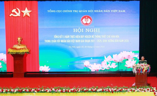 Tổng kết 5 năm thực hiện Quy hoạch hệ thống Thiết chế văn hóa trong QĐND Việt Nam