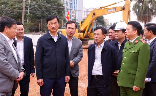 Bí thư Thành uỷ Hà Nội kiểm tra công tác giải phóng mặt bằng một số dự án trọng điểm