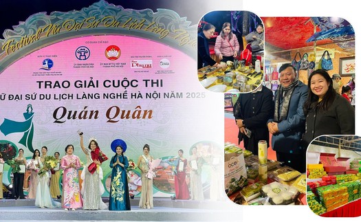 Festival Nữ đại sứ du lịch làng nghề Hà Nội 2025: Vẻ đẹp phụ nữ Hà thành hòa quyện cùng tinh hoa di sản