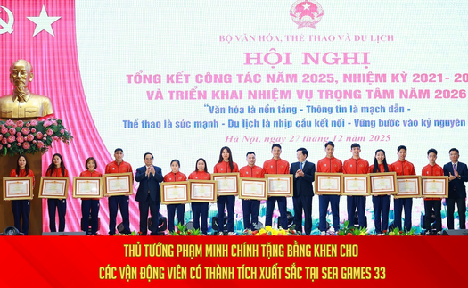 Thủ tướng Phạm Minh Chính tặng Bằng khen cho các vận động viên có thành tích xuất sắc tại SEA Games 33