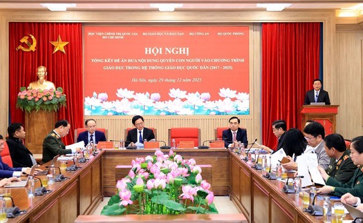 Đưa nội dung quyền con người vào chương trình giáo dục trong hệ thống giáo dục quốc dân​