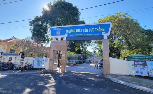 Xác minh vụ học sinh đánh nhau trong giờ học tại Trường THCS Tôn Đức Thắng