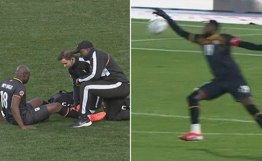 Bi hài đội bóng phải sử dụng tới ba thủ môn chỉ trong một hiệp đấu ở giải vô địch châu Phi