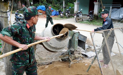 “Chiến dịch Quang Trung”: Thần tốc xây nhà cho người dân nơi rẻo cao Tây Trà