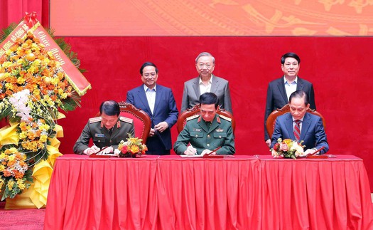 Lễ ký Quy chế phối hợp giữa Bộ Quốc phòng, Bộ Công an và Bộ Ngoại giao