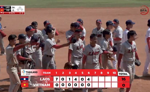 Bóng chày Việt Nam thua Lào đậm khó tin ở SEA Games 2025, khó có hy vọng giành huy chương