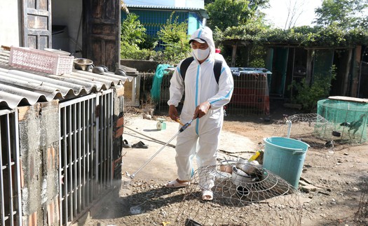 Khẩn trương phun hóa chất khử khuẩn, tiêu diệt mầm bệnh sau mưa lũ