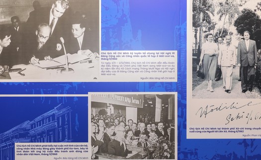 Khai mạc trưng bày chuyên đề “Dấu chân Hồ Chí Minh trên quê hương Cách mạng Tháng Mười"