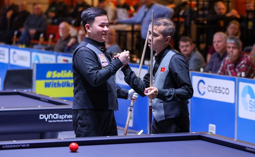 Trần Quyết Chiến và Bao Phương Vinh đặt mục tiêu giữ vững ngôi vương billiards đồng đội thế giới