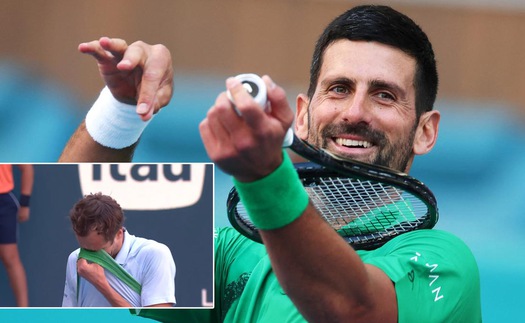 Medvedev bị loại sốc ở Miami Masters 2025, Djokovic cắt mạch toàn thua